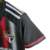 Camisa do Kit Infantil São Paulo III 23/24 da Adidas, na cor preta, destacando o escudo do time e detalhes em vermelho e branco.