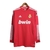 Camisa Retrô Real Madrid II 11/12 manga longa - Masculina Adidas - Vermelha com detalhes em branco