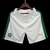 Shorts brancos do Palmeiras, modelo home 24/25, com detalhes em verde e logotipo da Puma.