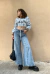 Maxi Palazzo Celeste con ruedo