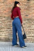 Wide Leg Rigido Memphis - Natanaela Jeans