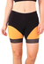 Short Fitness Preto Detalhe Preto com Amarelo REF: LC55