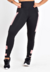 Calça Feminina Com Bolso Preta E Rosê Legging Fitness | REF: LX152 - comprar online