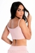 Top Cropped Fitness Alcinha Liso Com Tela Rose | REF: LX232 - comprar online