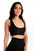 Top Cropped Preto Liso Costas Nadador | REF:LX274 - comprar online