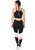 Conjunto Academia Cropped Preto + Calça Fitness Com Faixas Rosê e Branco | REF: LX061 - loja online