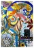 Quadro colorido, abstrato, vertical, quadro cheio, quadro abstrato, decoração, arte abstrata, arte fine art, alta qualidade de impressão, arte, detalhes, arte colorida, quadro para sala, quadro para quarto, chrystiane corrêa, impressão, homedecor