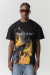 T-SHIRT BOXY THESAINT ON FIRE - BLACK
