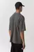 T -SHIRT UNIC BASIC EMBROIDERY - STONED BLACK na internet