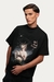 T-shirt over crop " MIRROR " - Preto - comprar online