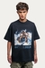 T-shirt Over Boxy " TAKE A RISK " - Preto
