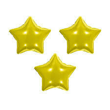 BALAO ESTRELA 10 POL DOURADO -UN