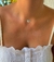 Chocker Fio de Nylon Pingente Olho Grego