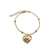 Pulseira Bolinhas com Coração