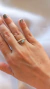Anillo regulable con piedra Plata 925