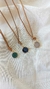 Collar Ficha de Ágata dorada - comprar online