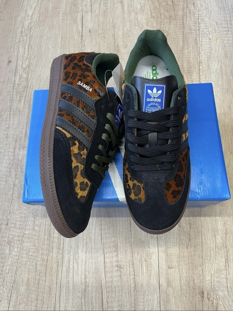 Adidas SAMBA ANIMAL PRINT PELO BLACK