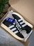 Adidas Campus Cuerina negras, tiras blancas, zuela marrón - comprar online
