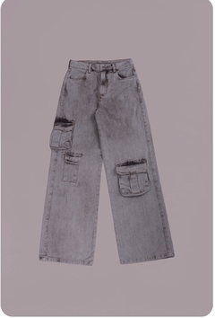 CALÇA FEMININA CARGO CINZA ALLG.