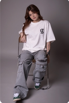 CALÇA FEMININA CARGO CINZA ALLG. na internet