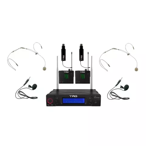 SISTEMA SEM FIO UHF TAGIMA BASE+BP+HS+LP+TR MULTIFREQUENCIA