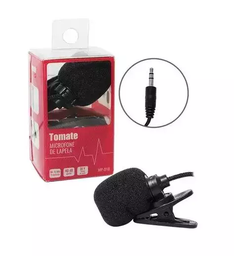 MICROFONE LAPELA PARA SMARTPHONE TOMATE