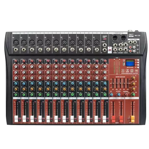 MESA DE SOM 12 CANAIS COM EQ/EFX/USB/BLUETOOTH