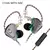 Fone de ouivido in ear KZ ZSX 5BA + 1DD Híbrido intra-auricular - loja online