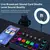 INTERFACE PLACA DE SOM 5 CANAIS BLUETOOTH PARA STREAMER/JOGO RECARREGÁVEL - Drio Áudio Profissional e Acessórios