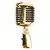 Microfone Vocal Retrô Vintage Clássico Preto/Prata/Rosa/Dourado