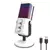 Microfone USB com Reverb/Cancelamento de Ruído/RGB/Monitoramento - Drio Áudio Profissional e Acessórios