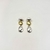 ARETES LARGOS BICOLOR