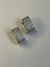 Aretes brillante con circonias color plata