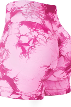 Calza Corta Deportiva Batik Rosa - Seamless Push Up - FemmeFitt en internet