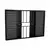 VENEZIANA 6 FOLHAS COM GRADE