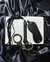 Kit Christian Grey (Algema de metal + Chicote 10 tiras + Venda)