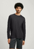 Camiseta Básica Masculina Manga Longa Em Algodão Pima