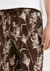 Bermuda Masculina Floral Em Linho - AQF