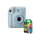 KIT Câmera Fujifilm Instax Mini 12 Azul + 10 fotos Rainbow