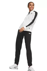 Agasalho Puma Baseball Tricot Suit - Feminino - Branco e Preto
