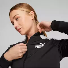 Agasalho Puma Baseball Tricot Suit - Feminino - Preto e Branco - ThugOG