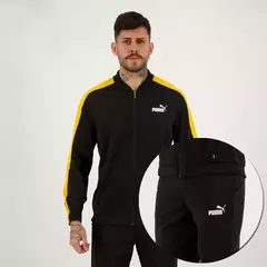 Agasalho Puma Baseball Tricot Suit - Masculino - Preto e Amarelo