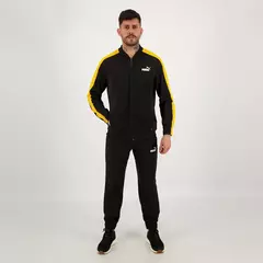 Agasalho Puma Baseball Tricot Suit - Masculino - Preto e Amarelo - comprar online