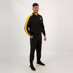 Agasalho Puma Baseball Tricot Suit - Masculino - Preto e Amarelo na internet