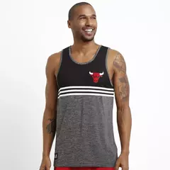 Camiseta Regata Adidas NBA WNTR Chicago Bulls - Masculino - Cinza e Preto