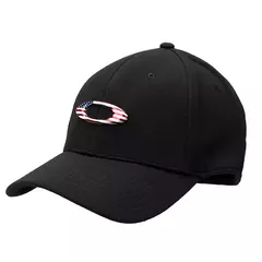 Boné Oakley Tincan Aba Curva - Preto Americano