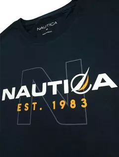 Camiseta Nautica N Est. 1983 - Azul Marinho - Masculino na internet