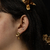 Aros Flores secas Bronce - PILAR CANLE joyería de autor