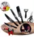 Jogo de Facas de Cozinha e Churrasco Premium Inox 6 Peças - Com Brinde Exclusivo
