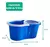 Balde Mop 360º 12L: Limpeza Prática e Eficiente com 2 Refis Inclusos. - Praticidade e Solução 